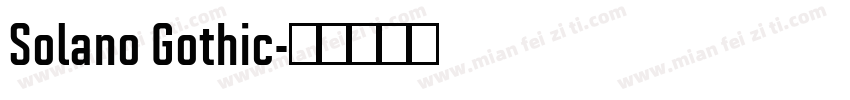 Solano Gothic字体转换